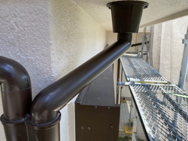 小野市で交換された新しい雨樋